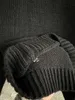 Pulls pour hommes RAF Bla Half Zipper Round NE Pull High Street Extra Large Pull en laine Serviette brodée imprimée Knitwearyolq