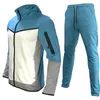 Tech Fleece Bluet Mens Twentieth Tracksuit Sportswear Walking Sportswear Mens Fitness Zużycie joggingu