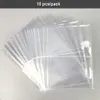 10 Pieces A5 6 Ring Clear Binder Refill 1 2 4 Pockets Sleeves Toploader Pocards Notebook Diary Po Album Drawing Notepad 240111