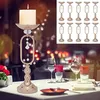 10 Pcs Gold Metal Trumpet Vases 175 Tall Vase Wedding Centerpieces for Tables Candle Holder Flower Stand Home 240110