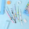 6PCSSet Stray Kids Kawaii Cartoon Skzoo Erasable Gel Pen 05mm Blue Ink Cute School Office Supplies Writing Stationery Gift 240111