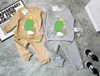 Brand Baby TrackSuits Designer Joks Sumps Suit Rozmiar 66-100 nowonarodzone z kapturem z kapturem i spodnie sportowe Jan10