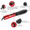 3 in 1 Rotating Electric Hair Straightener Brush Curler Dryer Air Comb Negative Ion Styler 240110