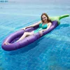 Other Pools SpasHG Summer Water Hammock Float Lounger Inflatable Floating Bed Beach Holiday Eggplant Modeling Swimming Pool Lounge Float Bed YQ240111