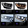 Conjunto de luces delanteras de coche para Ford Edge, faros de conducción diurna LED 2012-2014, lente de doble haz de señal de giro