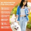 3D Pedometer for Walking Simple Walking Step Counter USB Rechargeable Step Tracker with Backlight Accurate Step Counter 240111