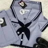 Arbetsklänningar original japansk skolflicka jk uniform kjolar set kvinnor bow sjömans blusar veckade kort kjol kostym marin dräkter