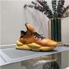 Y3 Kaiwa hommes baskets à semelles épaisses chaussures de Jogging Orange femmes chaussures de sport en cuir à lacets chaussures de course Sneaker