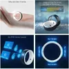 RFID RING SMART RING 128 GB NFC Wireless Disk Sharing för smartphone R5 Smart Ring med inbyggda 6 RFID-kort 2 Health Stones 240110