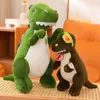 Dinossauro brinquedos de pelúcia tiranossauro rex pelúcia animal presentes para crianças meninos meninas