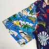 Новая летняя гавайская рубашка с цветочным рисунком, мужские рубашки, свободная рубашка большого размера на открытом воздухе