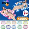 Inne baseny Spashg Water Hammock Rektyner Reflate Inflatible pływające materace basenowe zabawkowe salon Straszone Składane siatkowe pływające oparcie YQ240111