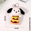 Porte-clés Burger Food Q Version Hamburger Sandwich Toast Pain Porte-clés Pendentif Accessoires Joli Porte-clés