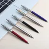 10 stuks Set Metalen Balpennen Automatische Balpen G2 Navulling Zwart Blauwe Inkt Voor School Kantoorbenodigdheden Schrijven 07mm 240111