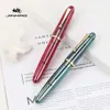 Luxury JinHao 9019 Dadao Fountain Pen Acrylic Transparent Spin 40MM Nib Stationery Office School Supplies Writing Pens 240111