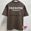 Herr t-shirts dubbel cole buxton cb t-shirt män kvinnor brown cole buxton sportkläder tee skärmtryck toppar korta ärmepeephemeralew