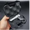 1: 3 Desert Eagle All Metal Keychain Pistol Toy for Adts Kids Outdoor Games Gifts Model Detachable