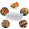 Double Boilers 3-layers Roasting Cooking Rack Stainless Steel Steaming Tray Grid Household Gadgets For Home Kitchen Oven Steamer Cooker