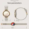 Zegarki mody inteligentny zegarek Kobiety okrągły ekran wodoodporny Smartwatch Samice Monitor na rękę serca