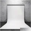 Bakgrundsmaterial P Ography Studio Backdrop SN Tyg Vinyl Fabric 0,9x1,5m/1,5x2,1m /1,8x2,5m/1,8x Vit för kamera O Drop Deliver DHFWU