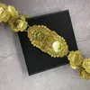 Chaîne de taille en métal algérien, ceinture de pièces de monnaie française, Design Floral, ceintures à manches longues, Festival traditionnel marocain, bijoux cadeau 240110