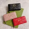 2024 di alta qualità Marmont con cerniera clip clip clip borsela vera pelle vera pelle da donna cintura da donna tasto chart sush pelle lady lady lady business wallets