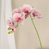 Dekoratif çiçekler yapay kelebek orkide 3d baskı bitkileri diy düğün çiçek buket ev oturma odası masası dekorasyon