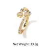 Hip Hop Love Spring Buckle Armband Diamond Trend smycken Kvinnor Armband Moissanite Diamond 18K Gold Sterling Silver Cuban Man