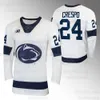 Penn State Nittany Lions 2023-24 Maillot de hockey universitaire Xander Lamppa Ryan Kirwa 13 Danny Dzhaniyev 24 Jarod Crespo 27 Jacques Bouquot 29 Reese Laubach 33 Noah Grannan