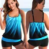 Tankini Sets Swimwear Women Monokini Swimsuits Bathing Suit Bikinis Beachwear Print Sexy Tank Two Piece Plus Size 5XL Fit 240111