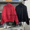 Erkek Hoodies Sweatshirts 2023FW Ağır Kumaş Kırmızı Sezon 6 Hoodie Erkek Kadın Yüksek Kaliteli W Çift Katmanlı Hip Hop Boş Hoodyephemeralew