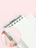 Japan Kokuyo Mini Loose-Leaf Notebook A7 Spole avtagbar student Portable Light Color Memo Management Plan Checkered Pocket Book