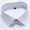 Erkek Gömlekler Uzun Kollu Mor Resmi Gömlek İnce Fit Business Stretch Antiwrinkle Profesyonel Takım Erkek Bluz 240111