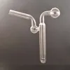 Petit mini Dab Rig brûleur à mazout Bong grande taille clair Pyrex épais barboteur fumer tuyau d'eau recycleur Ashcatcher Bong avec bol à ongles d'huile de 30 mm