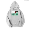 Męskie bluzy bluzy palestyńskie odzież palestyńska konflikt izraelski sprzeciwia się bojkotom izraelsów koszule kulturalne z długim rękawem i bluzy z kapturem 2024 Pokój