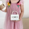 Girl Classic PU Pearl bag Jewel Coin Purse Handbag Children Wallet Small Bag Kid Bow Money Bag Baby Shoulder Bag Purse 240111