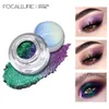 FOCALLURE 23 Farben Glitzer-Lidschatten, wasserfest, langlebig, Augen-Make-up, Pigment, Schimmer, Chamäleon-Gel-Lidschatten, Kosmetik 240110