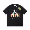 Italien Ny ankomst 24SS Spring Summer Heavy Made Cartoon Dog Print T Shirt Men Women Tee Designer Tshirt 0111