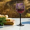 Wine Glasses Decorative Four Seasons Tree Design Lolita Drinkware For Women Men Lovers Large Glass Home Gift