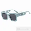 Mode Kinder breite Sonnenbrille INS Jungen Mädchen hohlen Buchstaben quadratischen Rahmen Sonnenbrille Kinder UV 400 polarisierte Brillen Sunblocker S1018