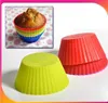 Round shape silicone jelly baking mold 7cm muffin cup cake cups cupcake ZZ