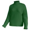 女性用セーターニットセーター衣類太い糸ハイネックプルオーバーナイトベールスウェットシャツ長袖スウェットシャツ