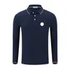 printemps été hommes de base polos à manches longues chemise de créateur t-shirt brodé badge vêtements de marque taille S-6XL plus de couleurs