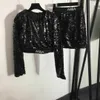 abito firmato da donna abbigliamento di marca per donna estate felpa con cappuccio moda paillettes mezza gonna da donna 11 gennaio