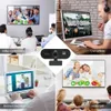 Webcams 180 Degree Rotatable 2.0 HD Webcam 2K USB Live Camera With Noise Reduction Microphone Office Meeting Video Conference CameraL240105