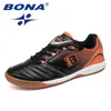 BONA Typische Stil Männer Fußball Schuhe Indoor Professionelle Kuh Muskel Männer Fußball Schuhe Action Leder Schnelle 240111