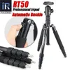 Monopods Rt50 Professional Photographic Travel Compact Aluminum Tripod Monopod Tripe Panoramic Ball Head for Dslr Camera Better Than Q666