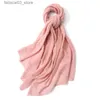 Schals Winterschal % Wolle Schals Mode Frauen lange Schals weibliche Vintage große Schal weiche warme Pashmina verdickte Wollschal Q240111