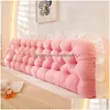 Cushion/Decorative Pillow Korean Headboard Cushion Large Backrest Tatami Bed Simple Soft Bag Waist Protection Double Drop Delivery H Dhhcy