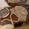 Beralar Kadın Kış Kulağı Koruma Şapkası Sevimli Ayı Kız Kulaklıkları Kapak Kalın Peluş Sıcak Bombacı Şapkaları Katı Kuzu Polar Beanies Bonnet